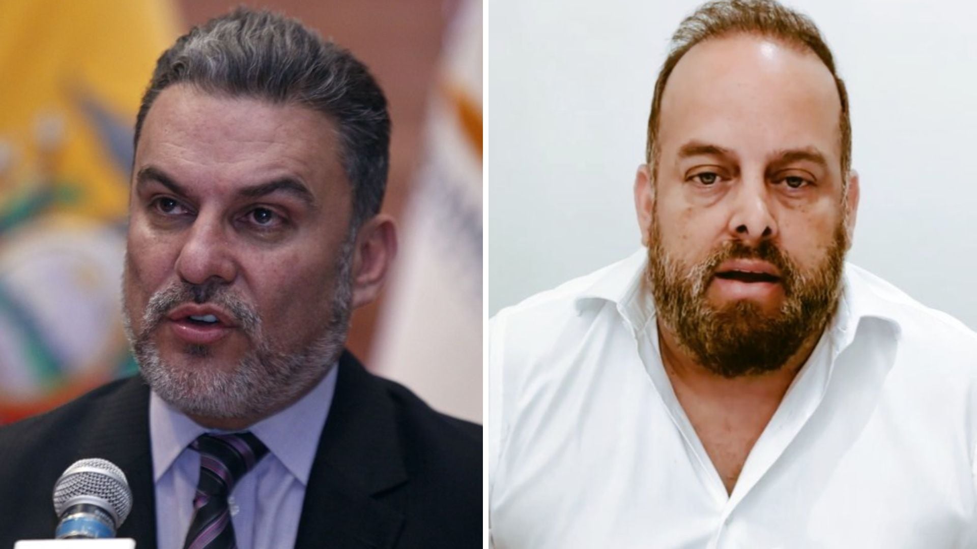El ex ministro correísta José Serrano y el procesado Xavier Jordán