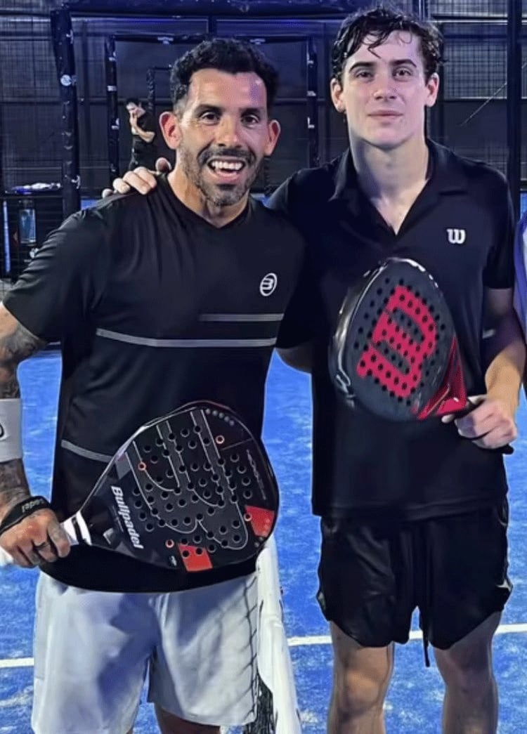Tevez y Colapinto (@worldpadelcenternordelta)
