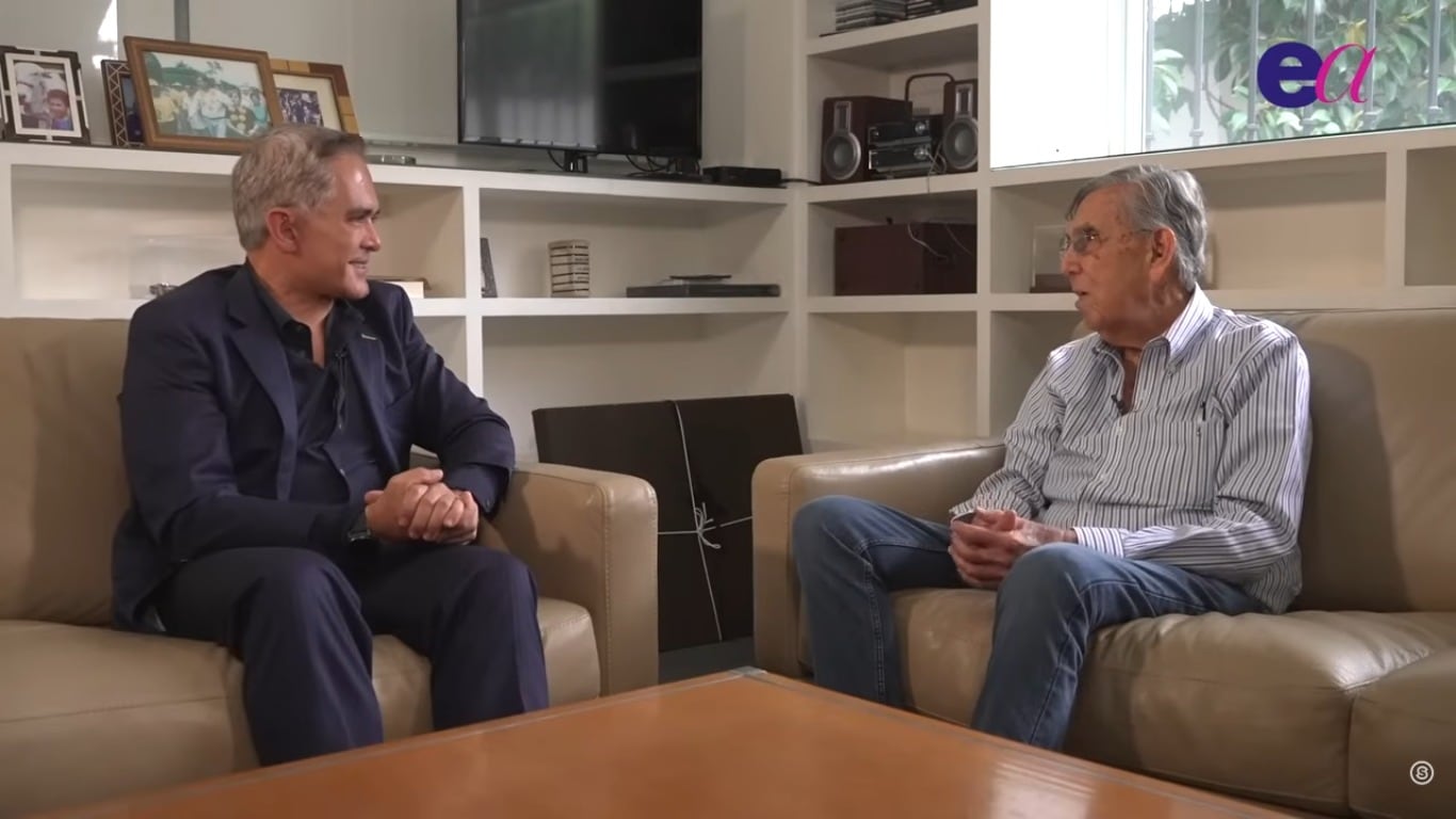 Cuauhtémoc Cárdenas dio su última entrevista a Miguel Ángel Mancera, dos meses antes de fallecer. (Podcast: Entre amigos/Captura de pantalla)