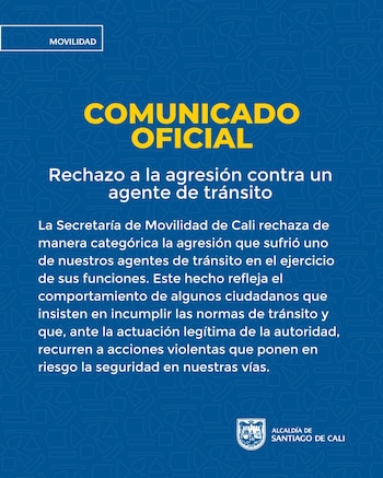 La Secretaría de Movilidad expresó