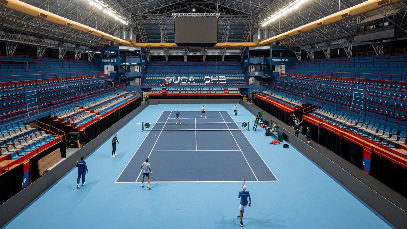 Argentina se entrenó en el Estadio Ruca Che de Neuquén (Crédito: AAT)