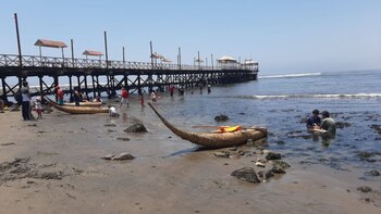 Trujillo: mar se retira más