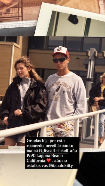 El Tirri publicó una foto retro que le envió su hija y su primera esposa se la comentó