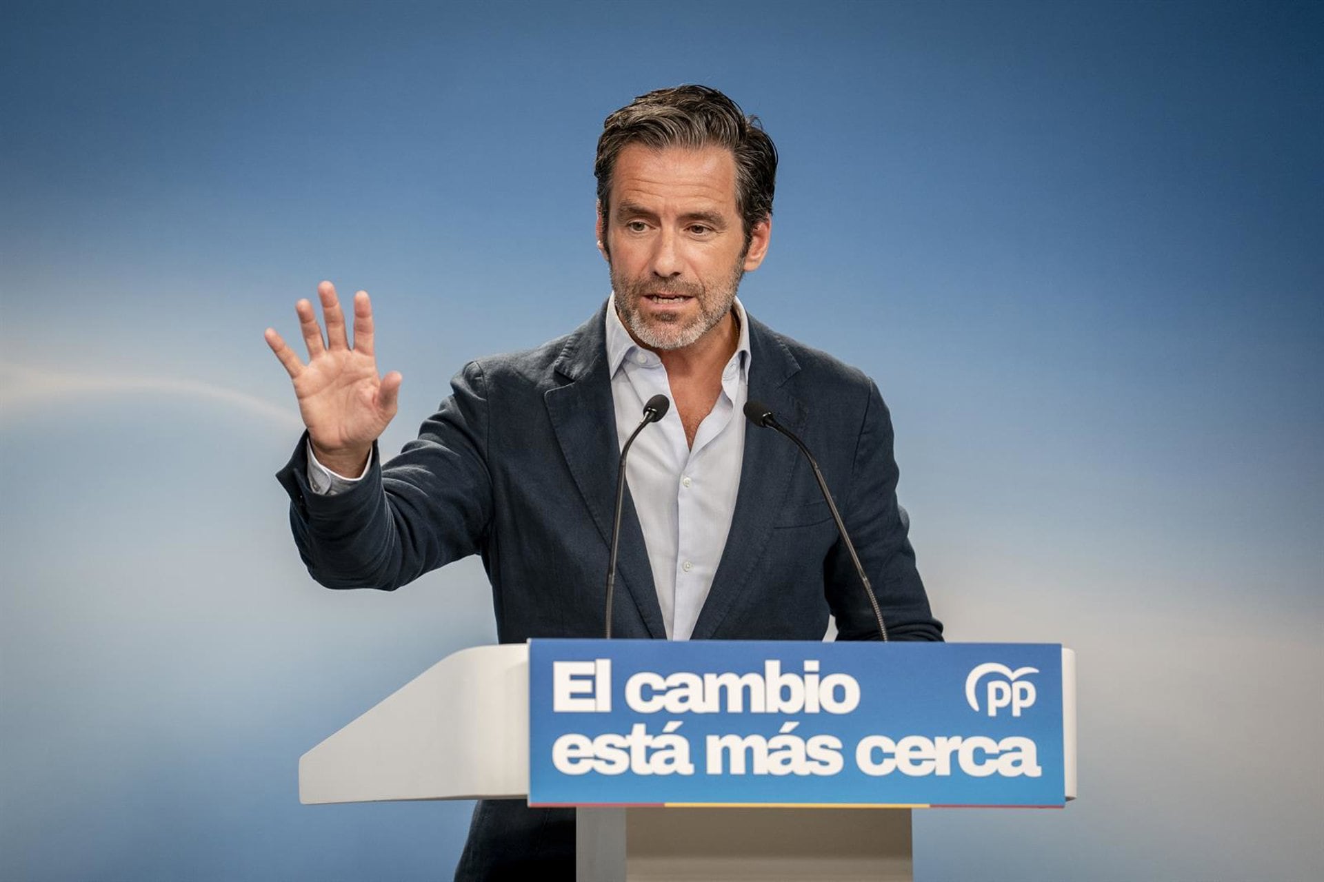 31/08/2026 El portavoz nacional del Partido Popular, Borja Sémper, durante una rueda de prensa en la sede del Partido Popular, a 31 de agosto de 2026, en Madrid (España). La comparecencia se produce tras la reunión del Comité de Dirección del partido y propone valorar la actualidad política marcada por la crisis en Ceuta y el inicio del curso político.
POLITICA
A. Pérez Meca - Europa Press