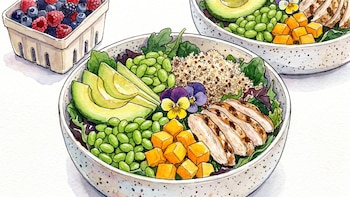 Los 5 ingredientes que convierte una ensalada simple en una comida nutritiva y saciante