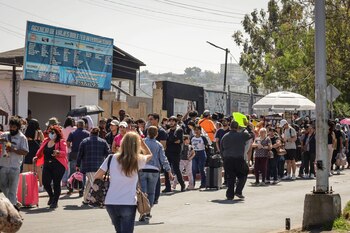 El cruce de Tijuana y San Diego es la frontera más transitada del mundo (EFE)