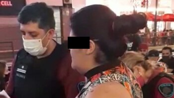 Jésica R. tras su detención: