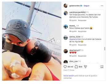 La actriz y cantante acompaña una selfie con Emiliano Aguilar con el mensaje “Miss u”, que genera reacciones en redes sociales. - (Instagram)