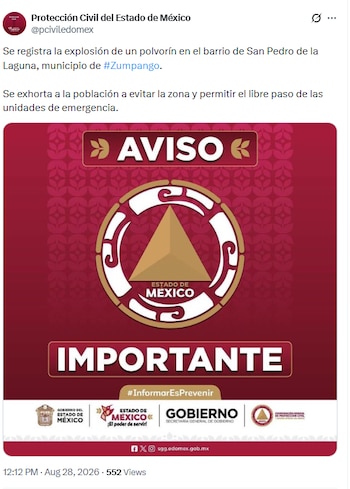 Explosión Zumpango