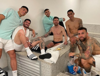 Messi, Correa, De Paul, Otamendi,