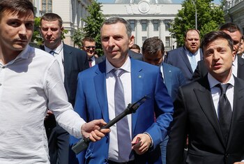 El presidente de Ucrania, Volodimir