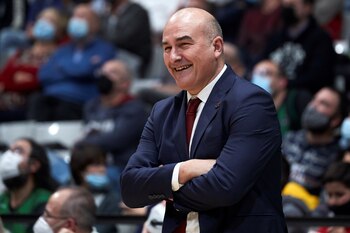 El entrenador del Casademont Zaragoza,