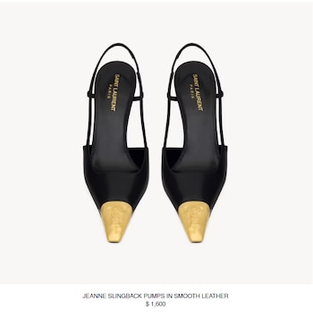 Los zapatos que lució la conductora durante la gala de eliminación de MasterChef Celebrity. Un diseño de Saint Laurent valuados en 1.600 dólares