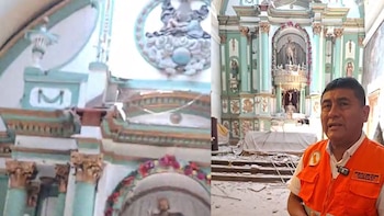 La estructura cayó sobre el