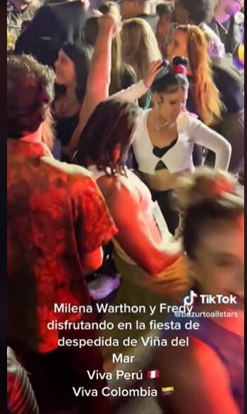 Milena Warthon y Fredy Harel,