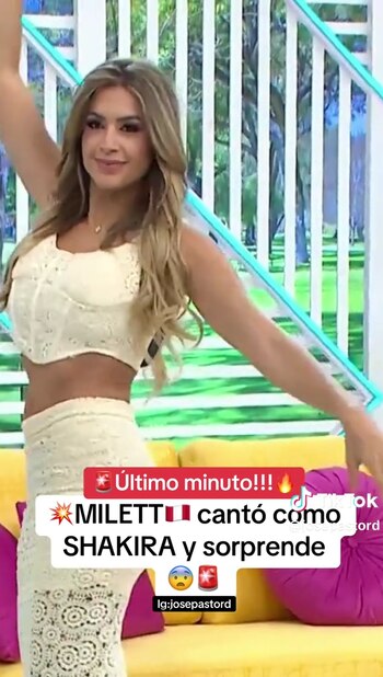 Milett Figueroa sorprendió al imitar