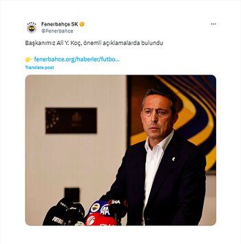 El presidente del Fenerbahce, Ali