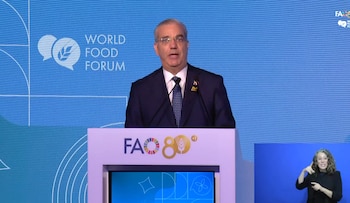 “El hambre no vacía solamente un plato, puede vaciar también de oportunidades una vida entera”, afirmó el presidente dominicano Luis Abinader este lunes en Roma.