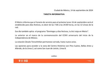 La información fue confirmada por