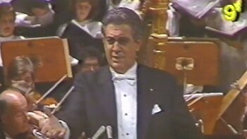 El tenor español Plácido Domingo