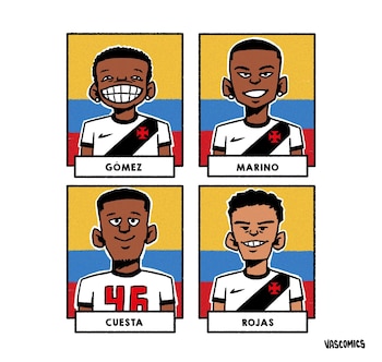 Cómic de los cuatro colombianos