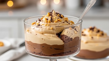 Mousse cremoso de chocolate y mantequilla de maní sin azúcar añadida: la receta ligera que conquista con cada cucharada