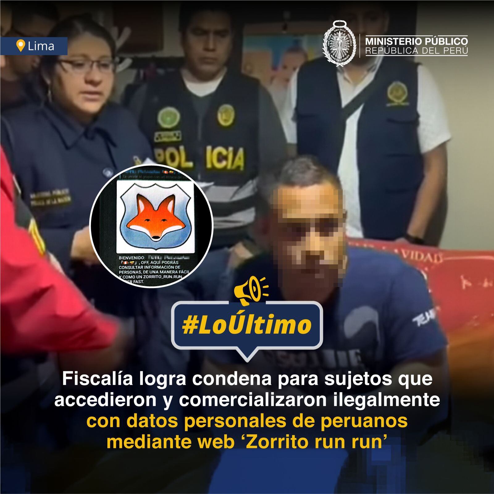 ‘Zorrito Run Run’: Condenan a sujetos que hackearon datos del Reniec y lo comercializaron por redes sociales| Fiscalía