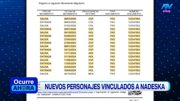 Exponen organigrama de la presunta red criminal donde figura Nadeska Widausky. Captura: Ocurre Ahora.
