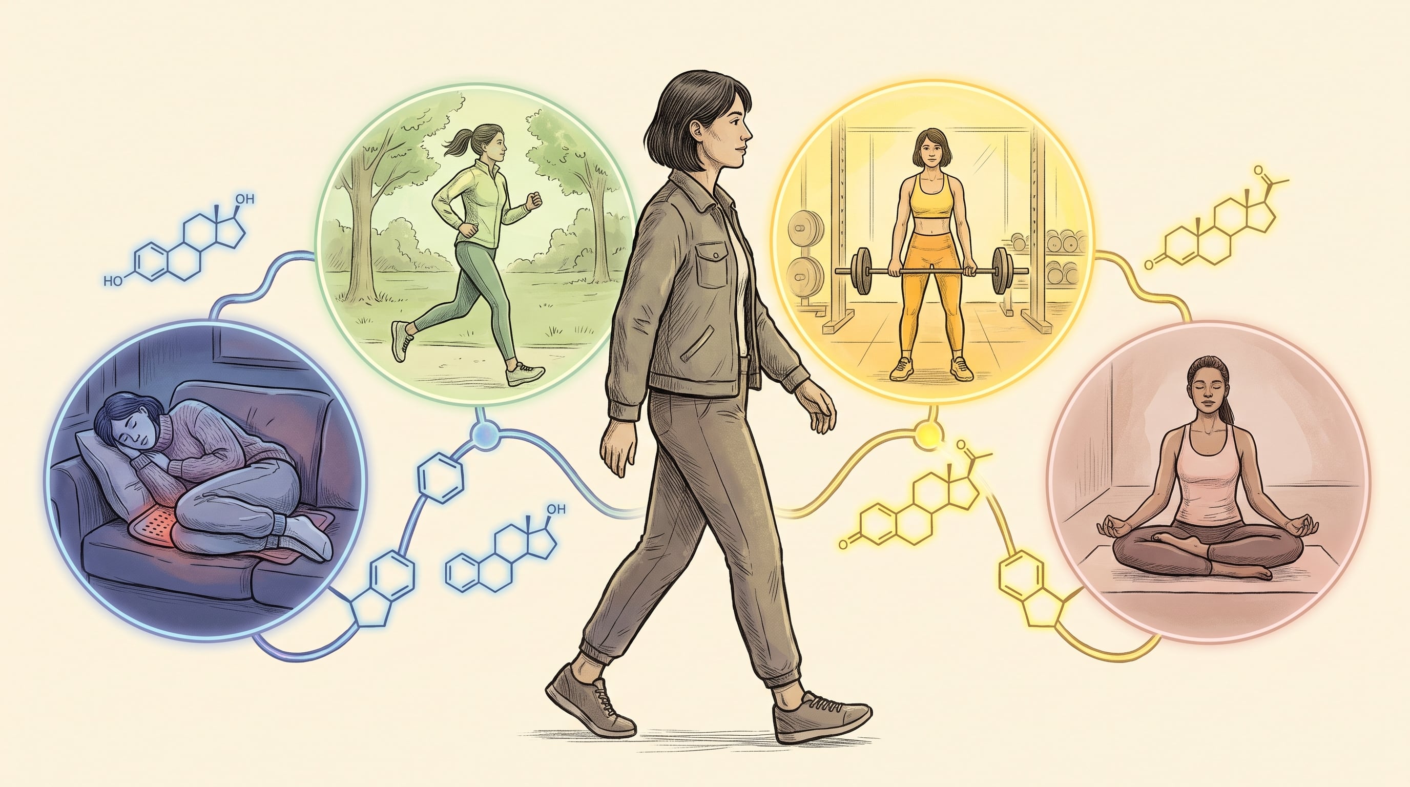 La sincronización del ciclo menstrual propone adaptar la alimentación, el ejercicio y el descanso a las distintas fases del ciclo (Imagen Ilustrativa Infobae)