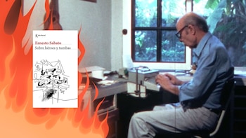 La increíble historia detrás de “Sobre héroes y tumbas” de Ernesto Sabato, a punto de quemarse en el fuego