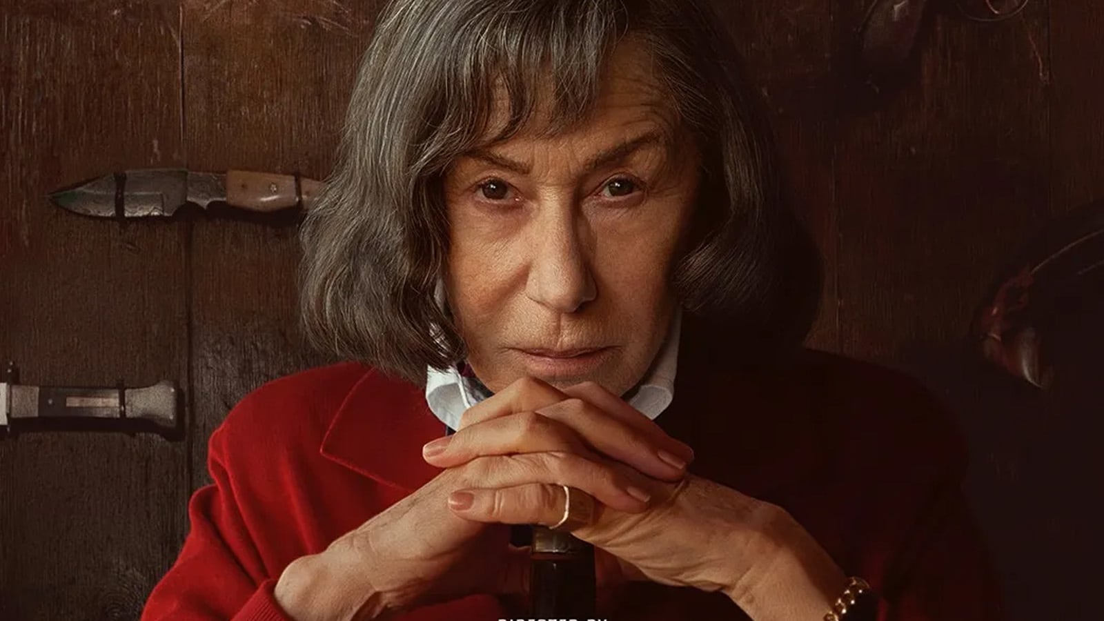 Helen Mirren en 'Talento para matar', donde interpreta a la escritora Patricia Highsmith.