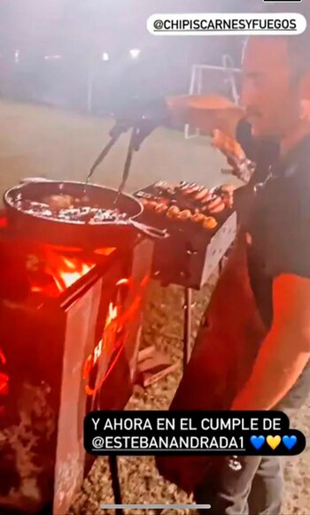 El asado que degustaron los