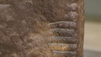 Las inscripciones ogham, talladas en