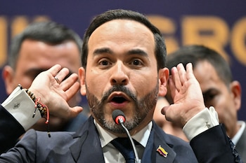 Abelardo de la Espriella designó al abogado penalista Iván Cancino como ministro de Justicia - crédito Luis Acosta / AFP