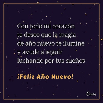 Postales de Año Nuevo 2024 para compartir por WhatsApp, Facebook, Twitter e Instagra | Canva/Pinterest/Google