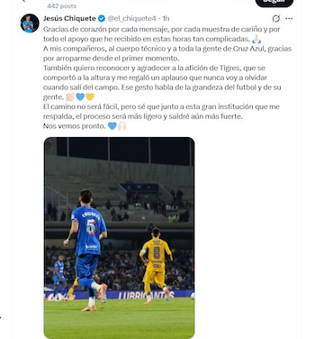 Jesús Orozco dedicó un mensaje