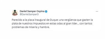 El periodista Daniel Samper Ospina