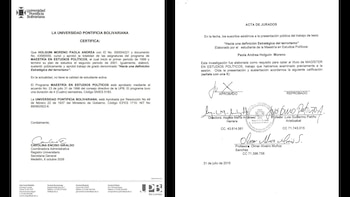 Holguín confirmó que cursó todas las materias del programa de estudio de maestría, y hasta presentó su trabajo de grado, pero no cuenta con el cartón - crédito @PaolaHolguin/X