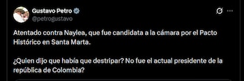 Gustavo Petro - crédito @petrogustavo/X