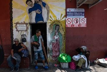 Fotografía de archivo de migrantes