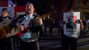 Los simpatizantes del presidente se