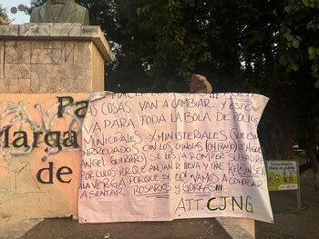 Narcomanta del CJNG en Tecate