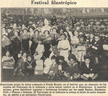 Brown participó desinteresadamente en múltiples festivales benéficos