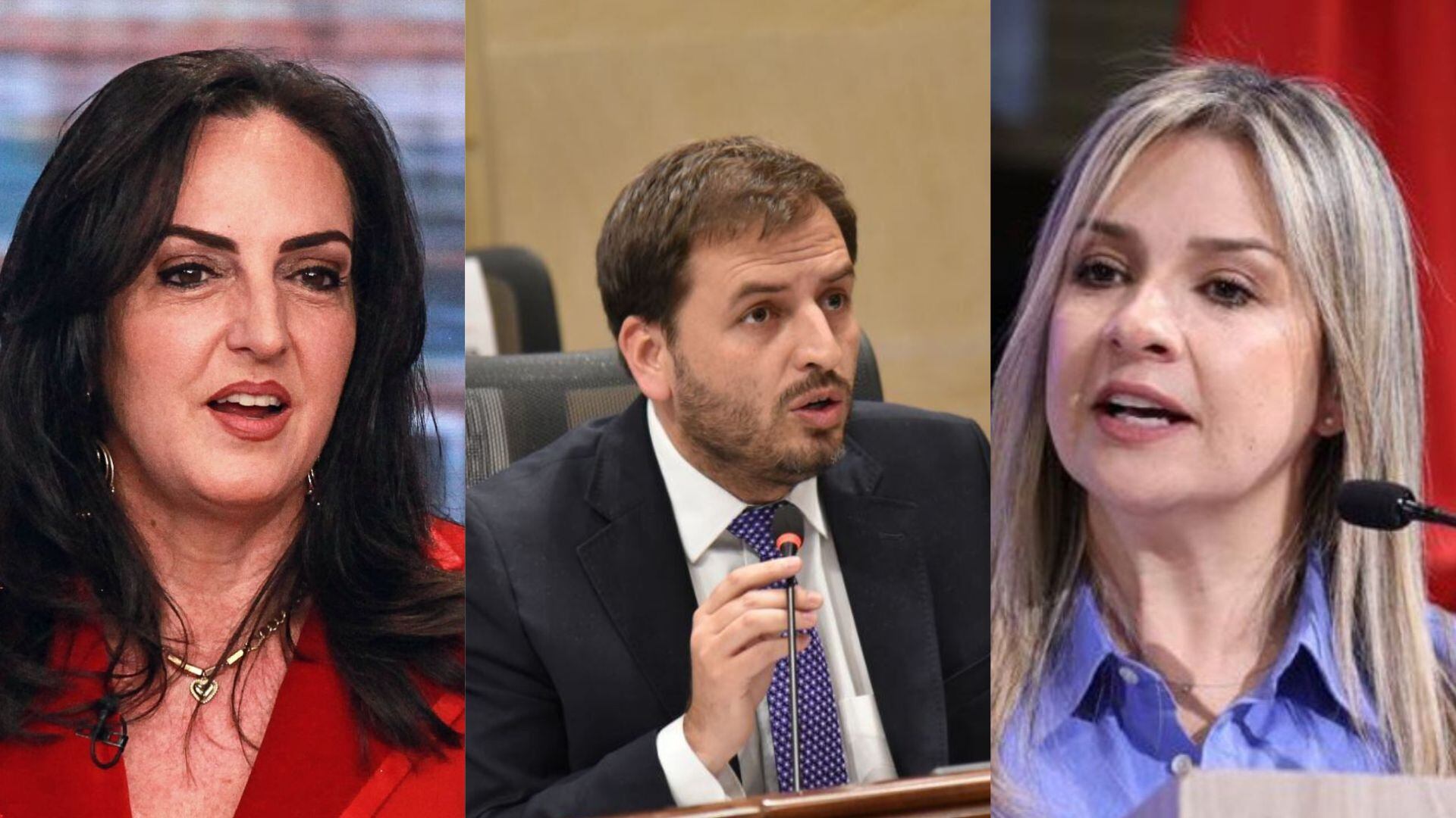 María Fernanda Cabal, Andrés Forero y Vicky Dávila arremetieron contra Petro por palabras del dictador Nicolás Maduro - crédito Montaje Infobae