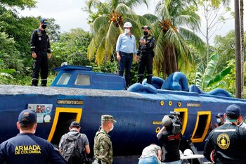 Foto de referencia: Semisumergible incautado