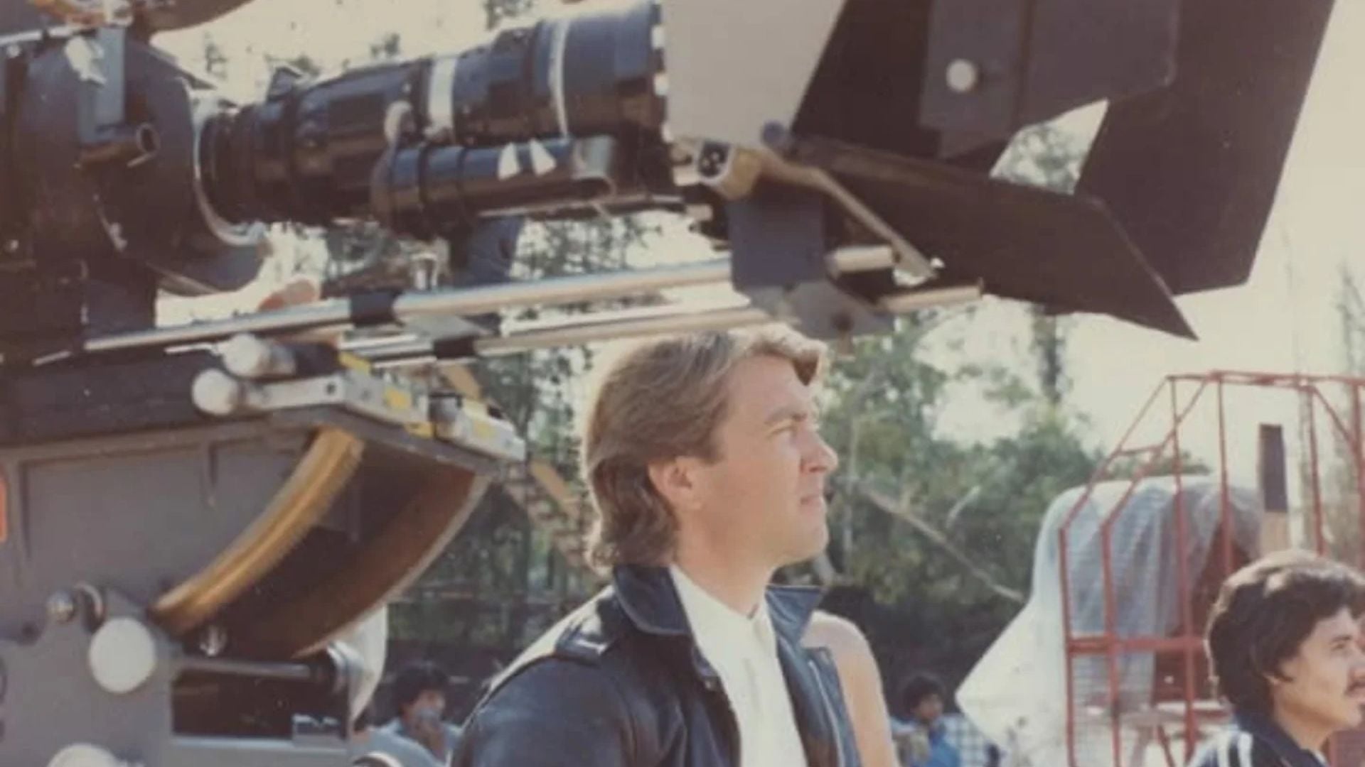 David Lynch durante la filmación de