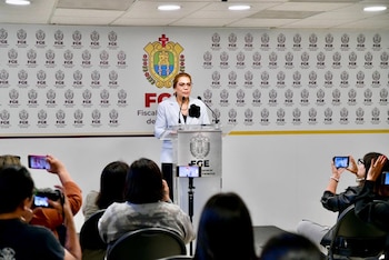 La Fiscal de Veracruz confirmó la atracción del caso por parte de las autoridades federales. Crédito: FGE Veracruz