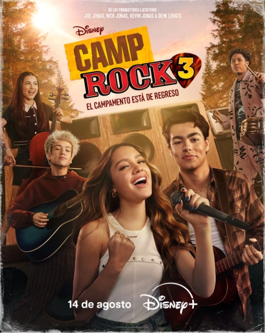 La competencia musical pondrá a prueba amistades, romances y sueños de los campistas. (Disney+)