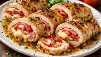 Pollo relleno a la italiana: una forma diferente de consumir esta proteína para no aburrirte de ella