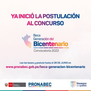 Inició postulación a Beca Generación